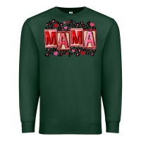 Sports Green Pink leopard mama Premium Sweatshirt - FaDigitalArtStudio