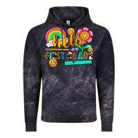 Cloud Black hello first grade Vintage Hoodie - NancyCooperArtShop