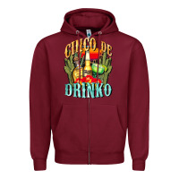 Burgundy cinco de drinko cinco de mayo Zipper Hoodie - CowGirlArtShop