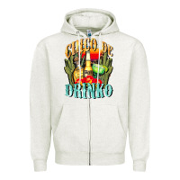 Oatmeal Heather cinco de drinko cinco de mayo Zipper Hoodie - CowGirlArtShop