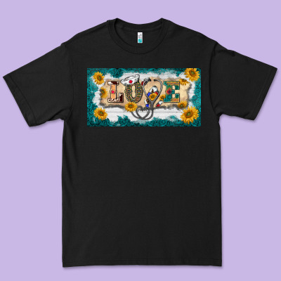 Western Love Nurse License Plate Template Premium Tee Designed By Barkaloodesign