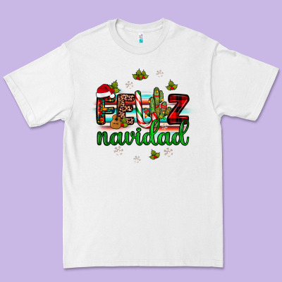 Feliz Navidad Premium Tee Designed By Jahusdesignshop