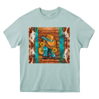 Cowboy Boots Turquoise Aztec Cowhide Heavy Core Tee | Teevron