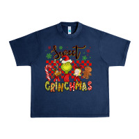 Navy grinchmas Urban Heavy Tee - MaliasSmallBusiness