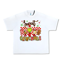 White grinchmas Urban Heavy Tee - MaliasSmallBusiness