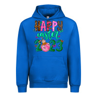 Cobalt Happy Easter Urban Hoodie - CowhideDigitalArt