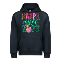 Navy Happy Easter Urban Hoodie - CowhideDigitalArt
