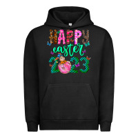 Pigment Black Happy Easter Urban Hoodie - CowhideDigitalArt