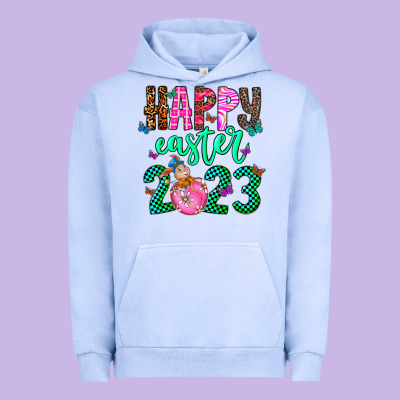 Happy Easter Urban Hoodie Designed By Cowhidedigitalart