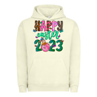 Pigment Pistachio Happy Easter Urban Hoodie - CowhideDigitalArt