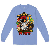 Colony Blue pirate gnome Long Sleeve Tee - BarkalooDesign