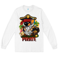 White pirate gnome Long Sleeve Tee - BarkalooDesign