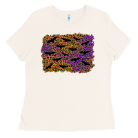Bone halloween leopard bat background Ladies Tee - AdoDesignShop
