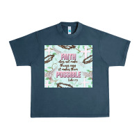 Midnight Navy faith does not make things easy Urban Heavy Tee - JahusDesignShop