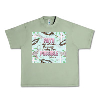 Oil Green faith does not make things easy Urban Heavy Tee - JahusDesignShop