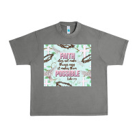 Faith Does Not Make Things Easy Urban Heavy Tee | Teevron