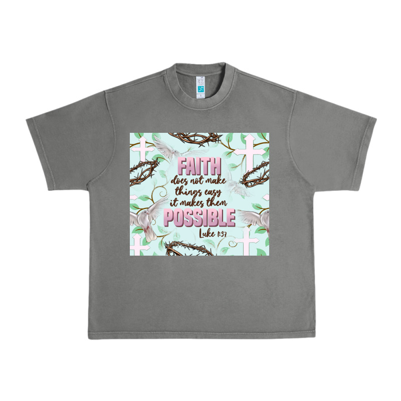 Faith Does Not Make Things Easy Urban Heavy Tee by JahusDesignShop | Teevron