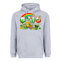 Heather Grey wine glasses st. patricks Heavyweight Hoodie - OliviaCreatesArt