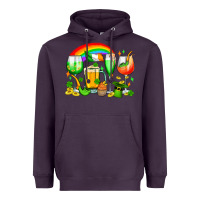 Plum wine glasses st. patricks Heavyweight Hoodie - OliviaCreatesArt