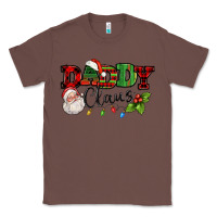 Chestnut Daddy Claus Santa Christmas lights and holly Classic Tee - NancyCooperArtShop