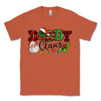 Copper Daddy Claus Santa Christmas lights and holly Classic Tee - NancyCooperArtShop