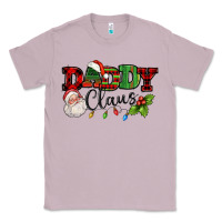Lilac Daddy Claus Santa Christmas lights and holly Classic Tee - NancyCooperArtShop