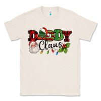 Natural Daddy Claus Santa Christmas lights and holly Classic Tee - NancyCooperArtShop
