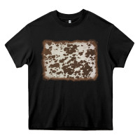 Black cowhide background Heavy Core Tee - AdoDesignShop