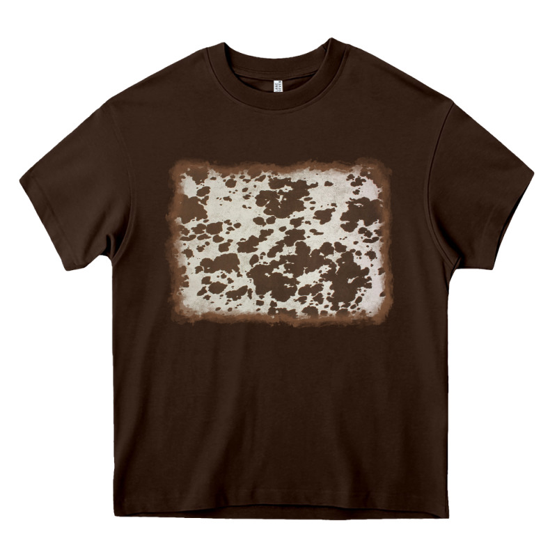 Cowhide Background Heavy Core Tee by AdoDesignShop | Teevron