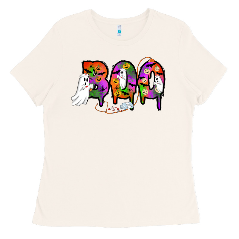 Halloween Boo Ladies Tee by AdoDesignShop | Teevron