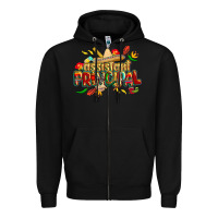 Black cinco de mayo assistant principal Zipper Hoodie - CowGirlArtShop