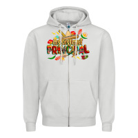 Dove Grey cinco de mayo assistant principal Zipper Hoodie - CowGirlArtShop