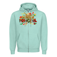 Seafoam cinco de mayo assistant principal Zipper Hoodie - CowGirlArtShop