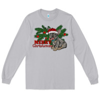 Moon Dust merry christmas french bulldog Long Sleeve Tee - RanaPortraitStore