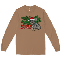 Toasted Coconut merry christmas french bulldog Long Sleeve Tee - RanaPortraitStore