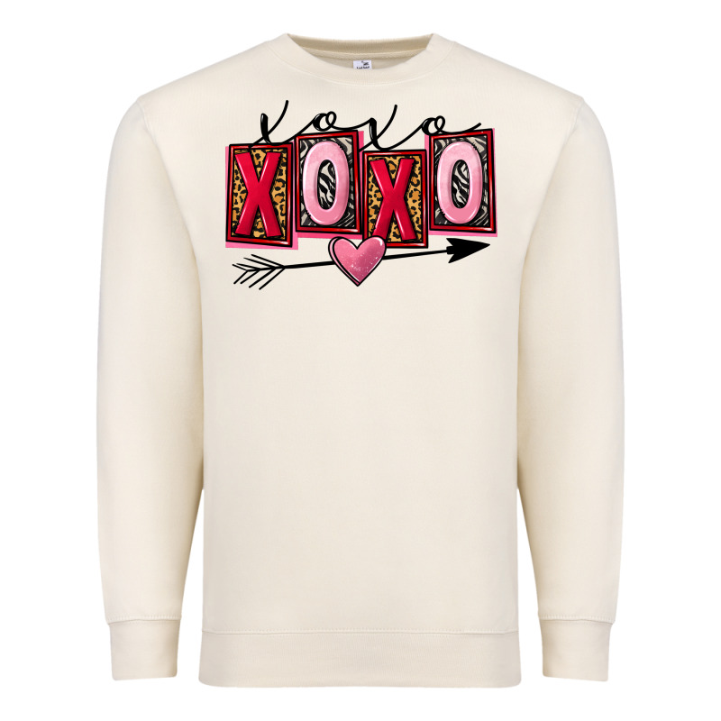 Xoxo Love Valentine's Day Premium Sweatshirt by FaDigitalArtStudio | Teevron