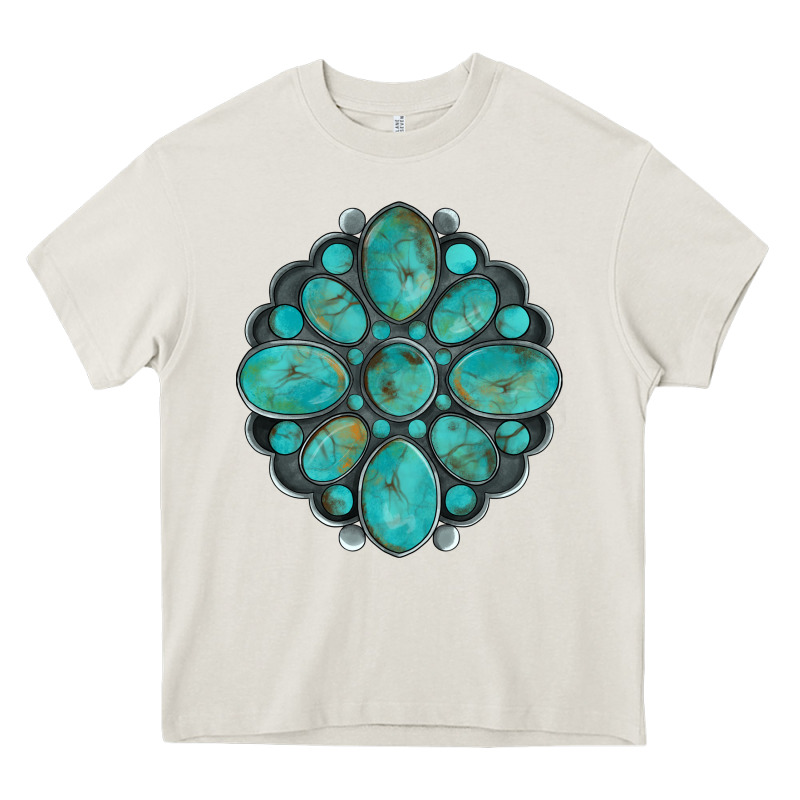 Turquoise Gemstone Heavy Core Tee by Artiststas | Teevron