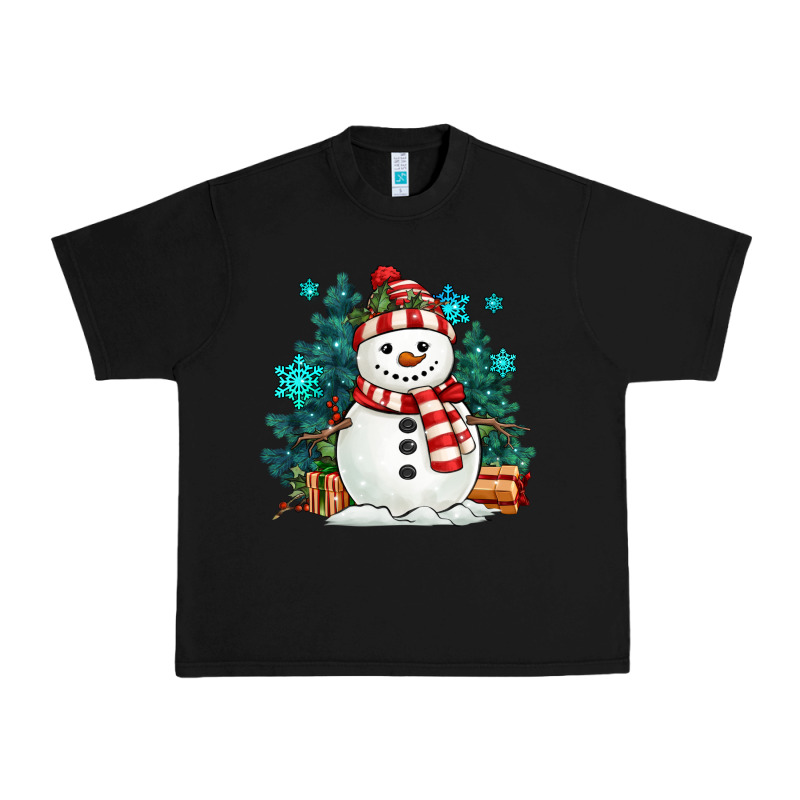 Christmas Snowman Urban Heavy Tee by MaliasSmallBusiness | Teevron