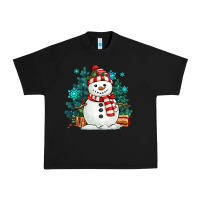 Black christmas snowman Urban Heavy Tee - MaliasSmallBusiness