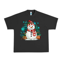 Pigment Black christmas snowman Urban Heavy Tee - MaliasSmallBusiness