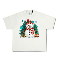 Pistachio christmas snowman Urban Heavy Tee - MaliasSmallBusiness