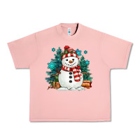 Salmon christmas snowman Urban Heavy Tee - MaliasSmallBusiness