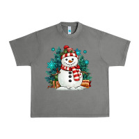 Tornado christmas snowman Urban Heavy Tee - MaliasSmallBusiness