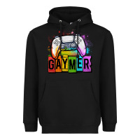 Black gaymer lgbtq gaming Heavyweight Hoodie - OliviaCreatesArt