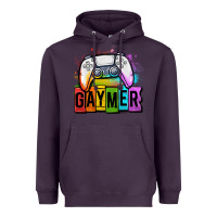 Plum gaymer lgbtq gaming Heavyweight Hoodie - OliviaCreatesArt