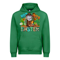 Emerald Hop Into Easter Bunny Western Urban Hoodie - CowhideDigitalArt