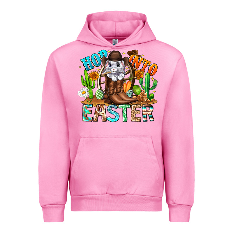 Hop Into Easter Bunny Western Urban Hoodie by CowhideDigitalArt | Teevron