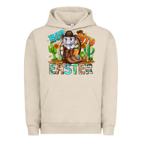 Pigment French Oak Hop Into Easter Bunny Western Urban Hoodie - CowhideDigitalArt