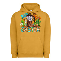 Pigment Peanut Butter Hop Into Easter Bunny Western Urban Hoodie - CowhideDigitalArt