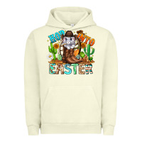 Pigment Pistachio Hop Into Easter Bunny Western Urban Hoodie - CowhideDigitalArt